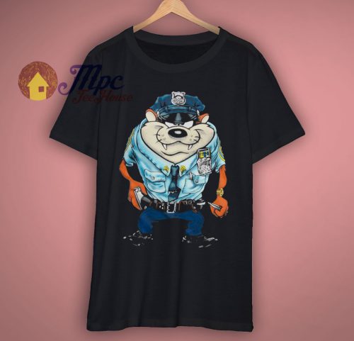 Policeman Taz Looney Tunes T Shirt
