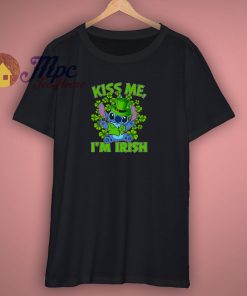 Stitch Kiss Me I Am Irish T Shirt