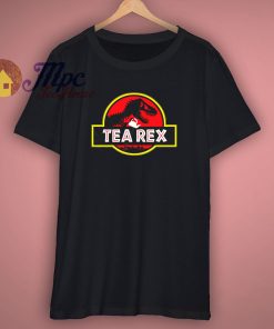 Tea Rex Jurassic Park Parody T Shirt