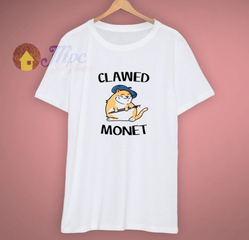 Clawed Monet Funny Cat T Shirt