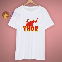 Thor Red CafePress Silhouette White T Shirt