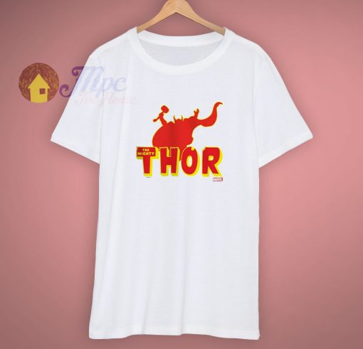 Thor Red CafePress Silhouette White T Shirt