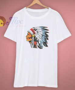 Indian Chief Decal Headdress T Shirt