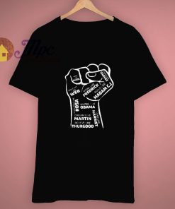 Inspiring Black Leaders Fist T Shirt