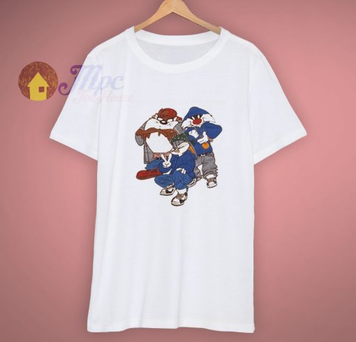 Looney Tunes Bugs Taz Sylvester 90s T Shirt