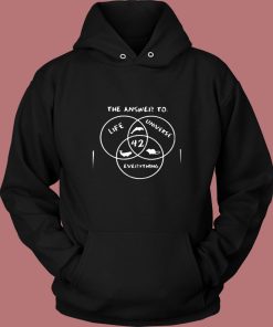 42 The Answer To Life Universe Everything Vintage Hoodie