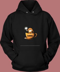 Accio Coffee Cute Wizard In A Coffee Cup Harry Potter Vintage Hoodie
