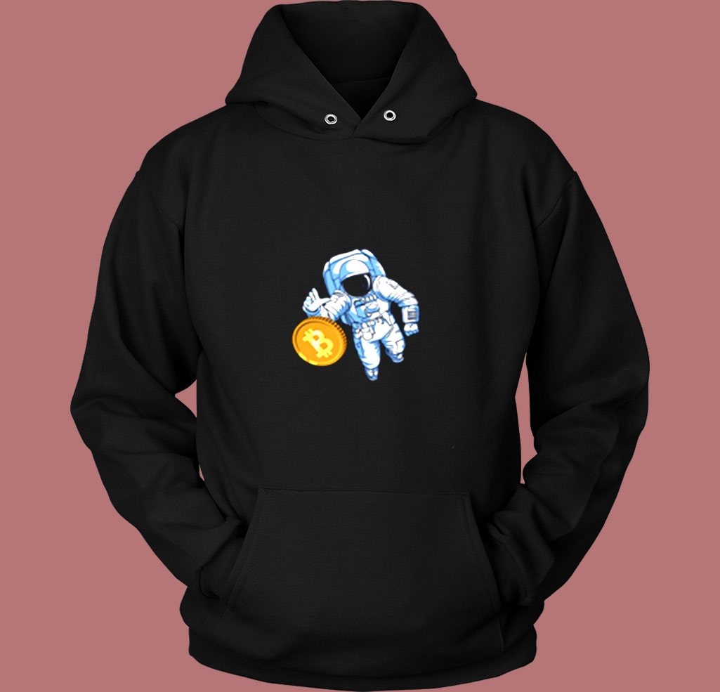 Astronaut Bitcoin Trader Crypto Asset Vintage Hoodie - Mpcteehouse.com