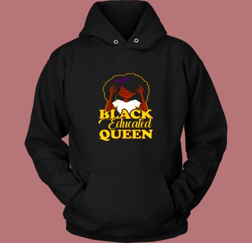 Black Educated Queen Vintage Hoodie