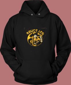 Bruce Lee Circle Dragon Vintage Hoodie