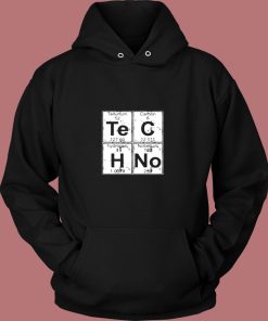 Chemical Element Of Techno Music Vintage Hoodie