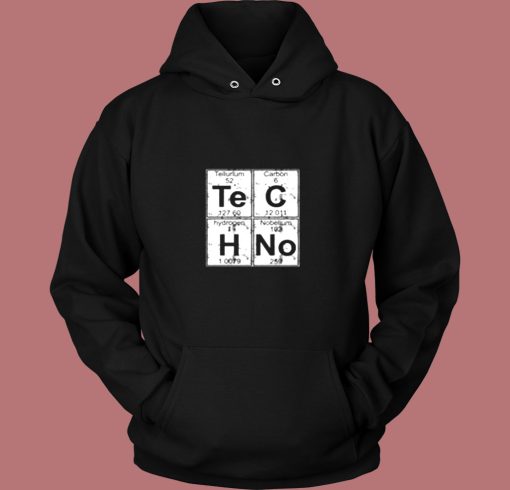 Chemical Element Of Techno Music Vintage Hoodie