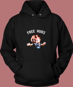 Chucky Free Hugs Childs Play Horror Movie Vintage Hoodie