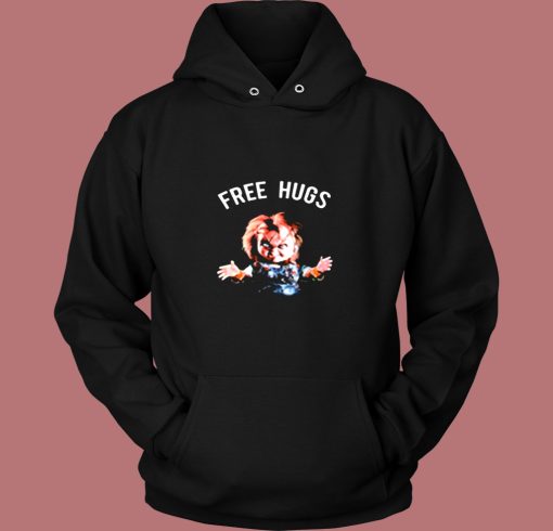 Chucky Free Hugs Childs Play Horror Movie Vintage Hoodie
