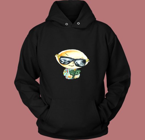 Cute Family Guy Stewie With Cash Bling Vintage Hoodie