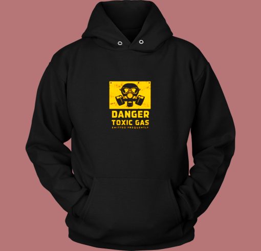 Danger Toxic Gas Emitted Frequently Vintage Hoodie