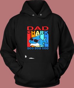 Fathers Day Dad Shark Doo Doo Doo Vintage Hoodie