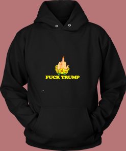 Feminist Middle Fingers Up Fuck Donald Vintage Hoodie