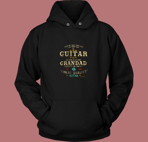 Guitar Grandad Fathers Day Vintage Hoodie