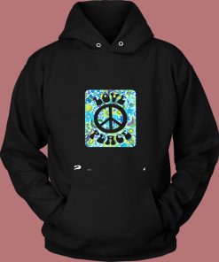 Hippie Love Peace Vintage Hoodie
