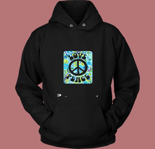 Hippie Love Peace Vintage Hoodie