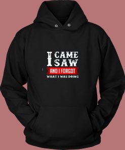 I Came Saw And I Forgot What I Was Doing Vintage Hoodie