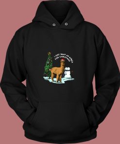 I Just Want An Alpaca For Christmas Alpaca Vintage Hoodie