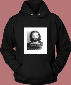 Jim Morrison Mugshot Vintage Hoodie
