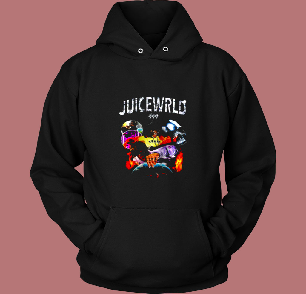 Juice Wrld Rapper 999 Album World Tour Vintage Hoodie 