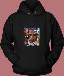 Malcolm X Bootleg Rap Vintage Hoodie