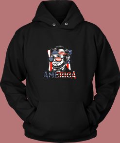 Retro 4th Of July Abraham Lincoln Vintage Hoodie