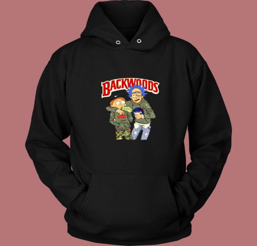 Rick And Morty Backwoods Weed Vintage Hoodie