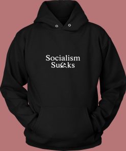 Socialism Sucks Funny Political Vintage Hoodie