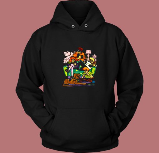 Stay Home Squad Scooby Doo Social Distancing Vintage Hoodie