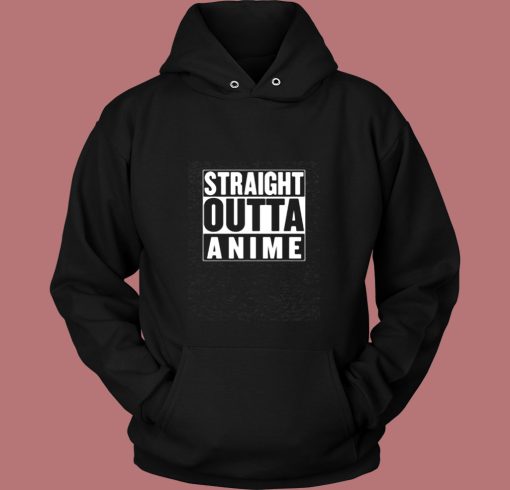 Straight Outta Anime Parody Vintage Hoodie
