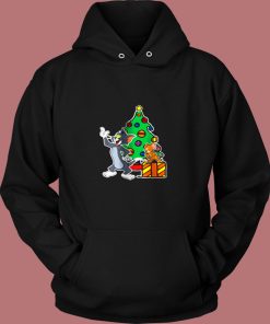 Tom And Jerry Playing Around Christmas Vintage Hoodie