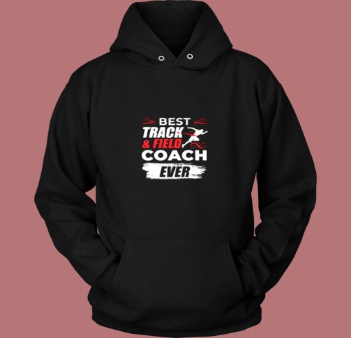 Track And Field Sport Coach Vintage Hoodie