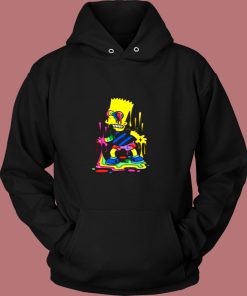 Trippy Bart The Paint Trap Is For Bart Vintage Hoodie
