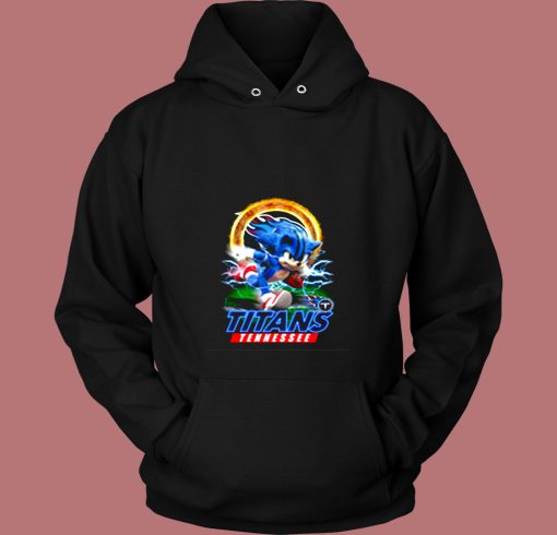 Ultra Sonic The Hedgehog Tennessee Titans Vintage Hoodie