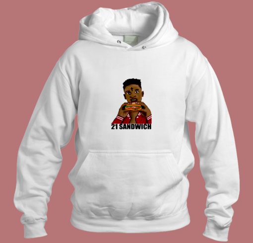 21 Savage Eating A Sandwich Aesthetic Hoodie Style