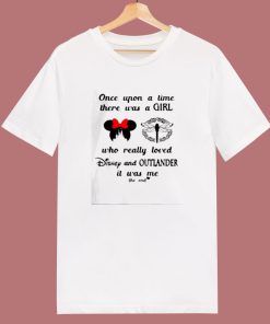 A Girl Who Really Loved Disney And Outlander 80s T Shirt