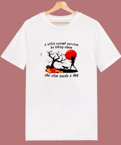 A Witch Cannot Survive On Hiking Alone 80s T Shirt