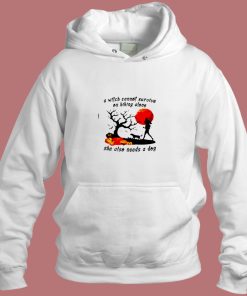 A Witch Cannot Survive On Hiking Alone Aesthetic Hoodie Style