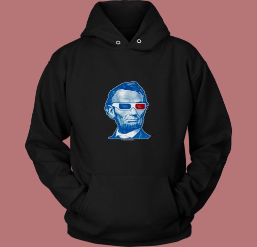 Abraham Lincoln 3d Glasses 80s Hoodie