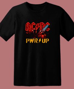 Acdc Power Up Stage Lights Official 80s T Shirt