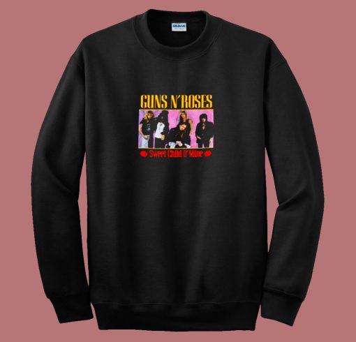Album Guns N Roses Sweet Child O Mine 80s Sweatshirt