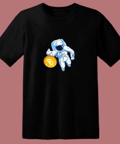 Astronaut Bitcoin Trader Crypto Asset 80s T Shirt