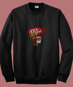 Baby Groot Dr Pepper Guardians Galaxy 80s Sweatshirt