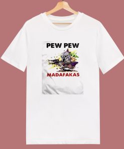 Baby Yoda Pew Pew Madafakas 80s T Shirt