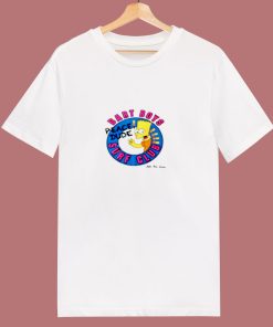 Bart Simpson Cartoon Surf Club 80s T Shirt